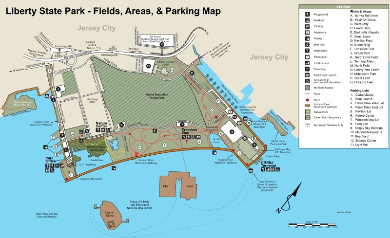Liberty State Park Map